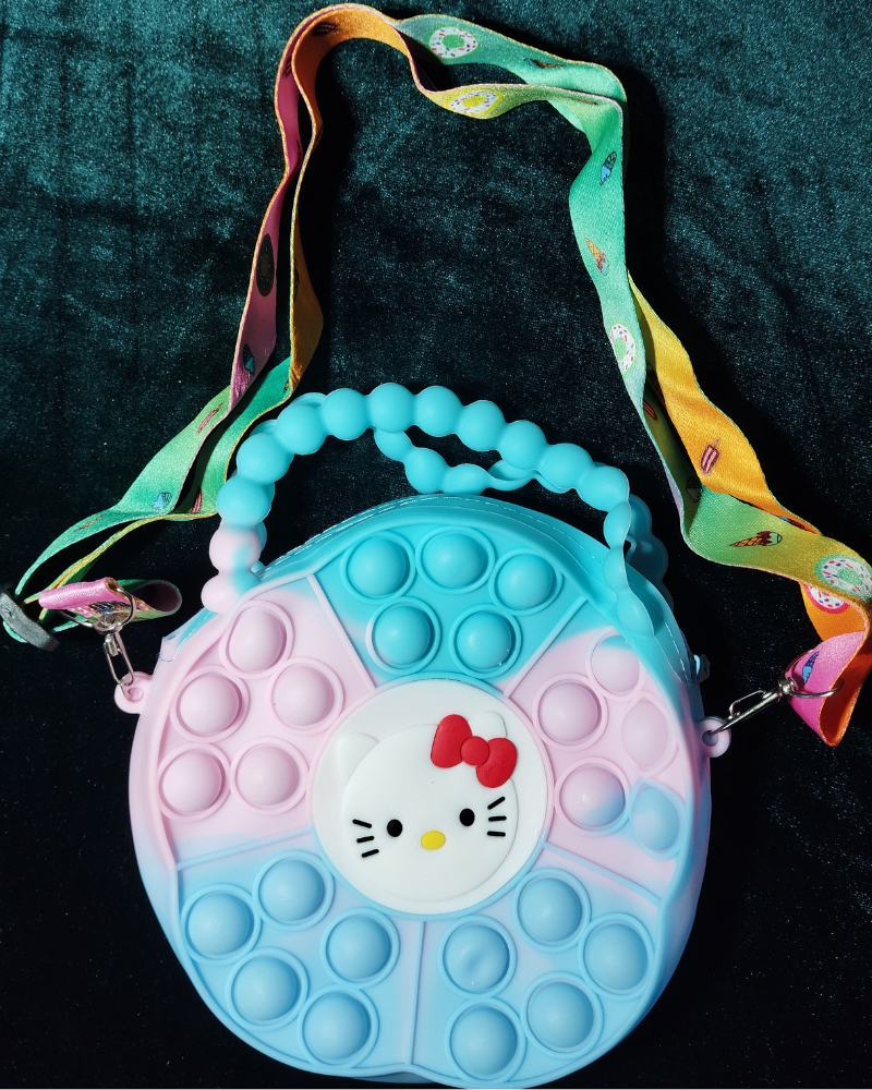 Kids Pop-It Crossbody Bag – Cute Cartoon Bubble Purse for Girls