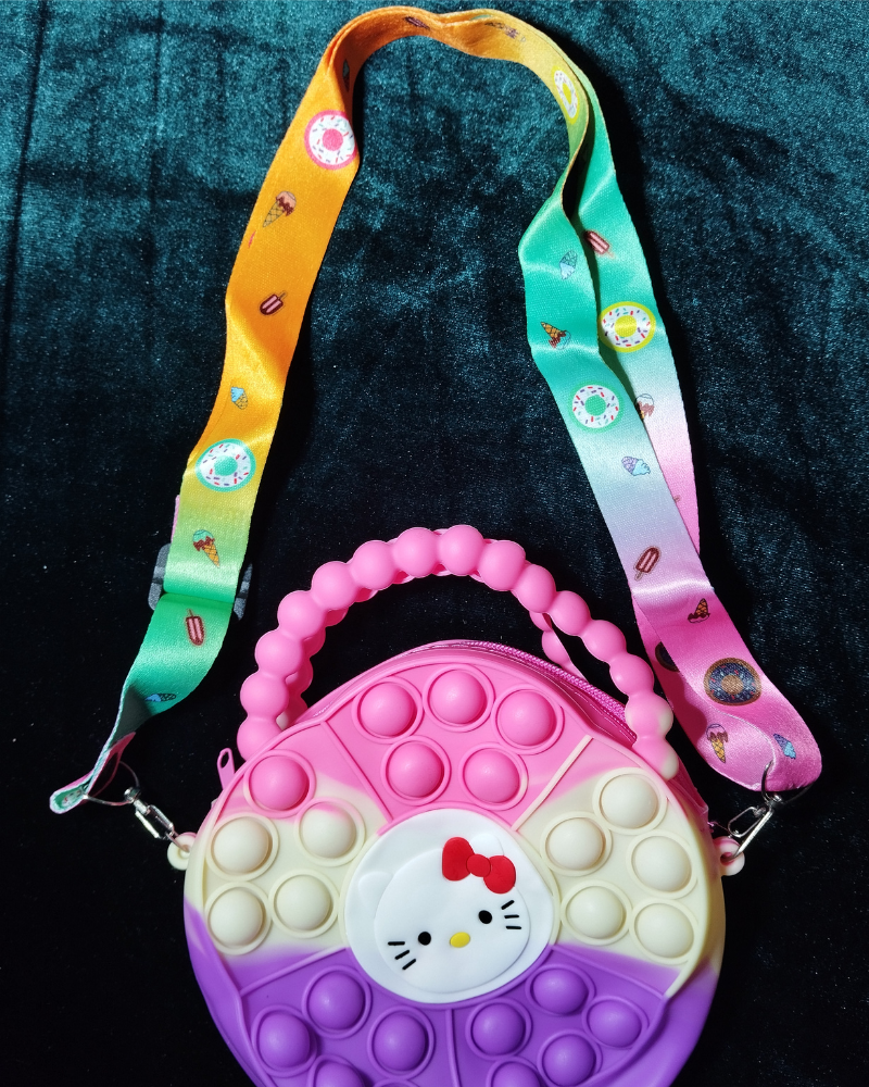 Kids Pop-It Crossbody Bag – Cute Cartoon Bubble Purse for Girls