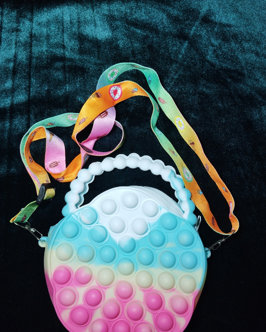 Kids Pop-It Crossbody Bag – Cute Cartoon Bubble Purse for Girls