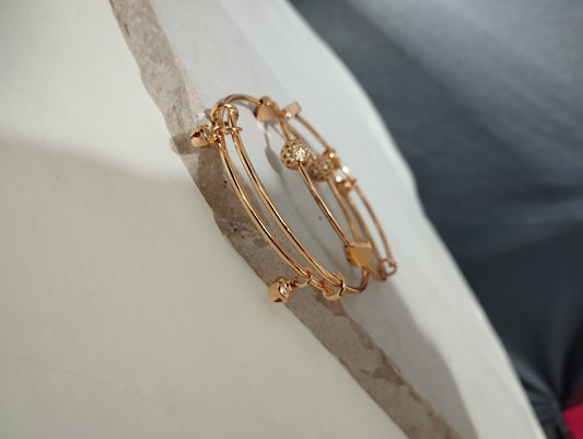 Adjustable Golden Bracelet Kara for Women