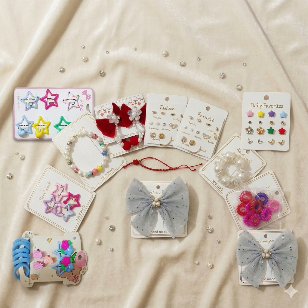 Bundle Of 9 Hair Accessory Set