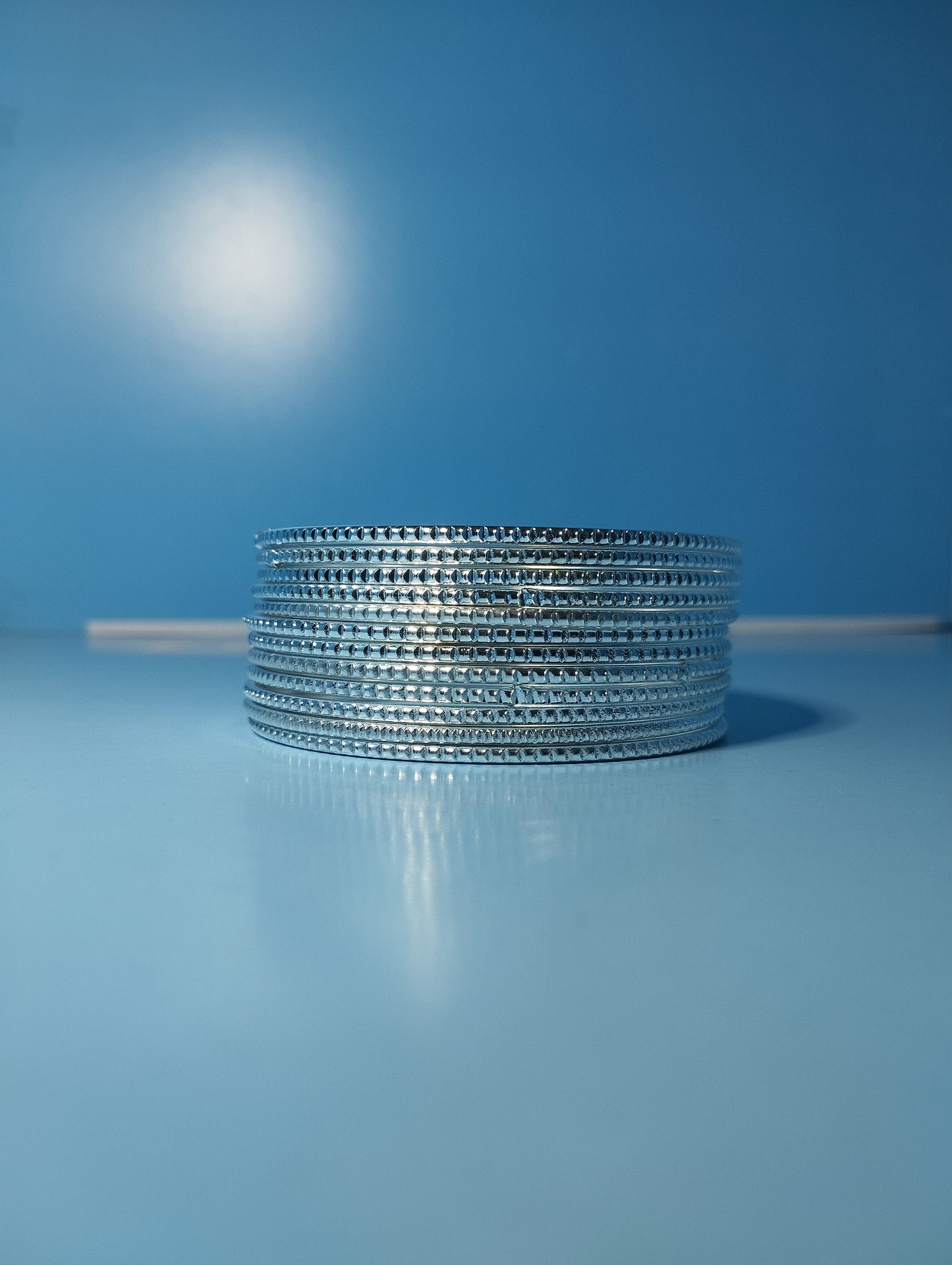 Silver Textured Bangles Set | Traditional Daily Wear Kada for Women